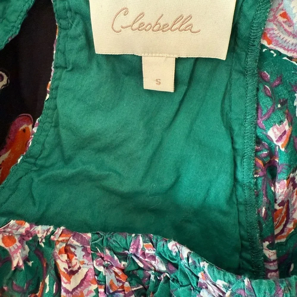 Jessa Mini Dress in Jade Floral by Cleobella ZZ13